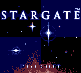 Stargate title screen for Sega Game Gear